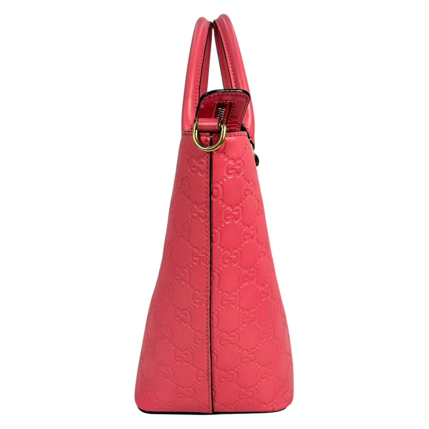 GUCCI Guccissima Leather Hand Bag Shoulder Bag - Pink