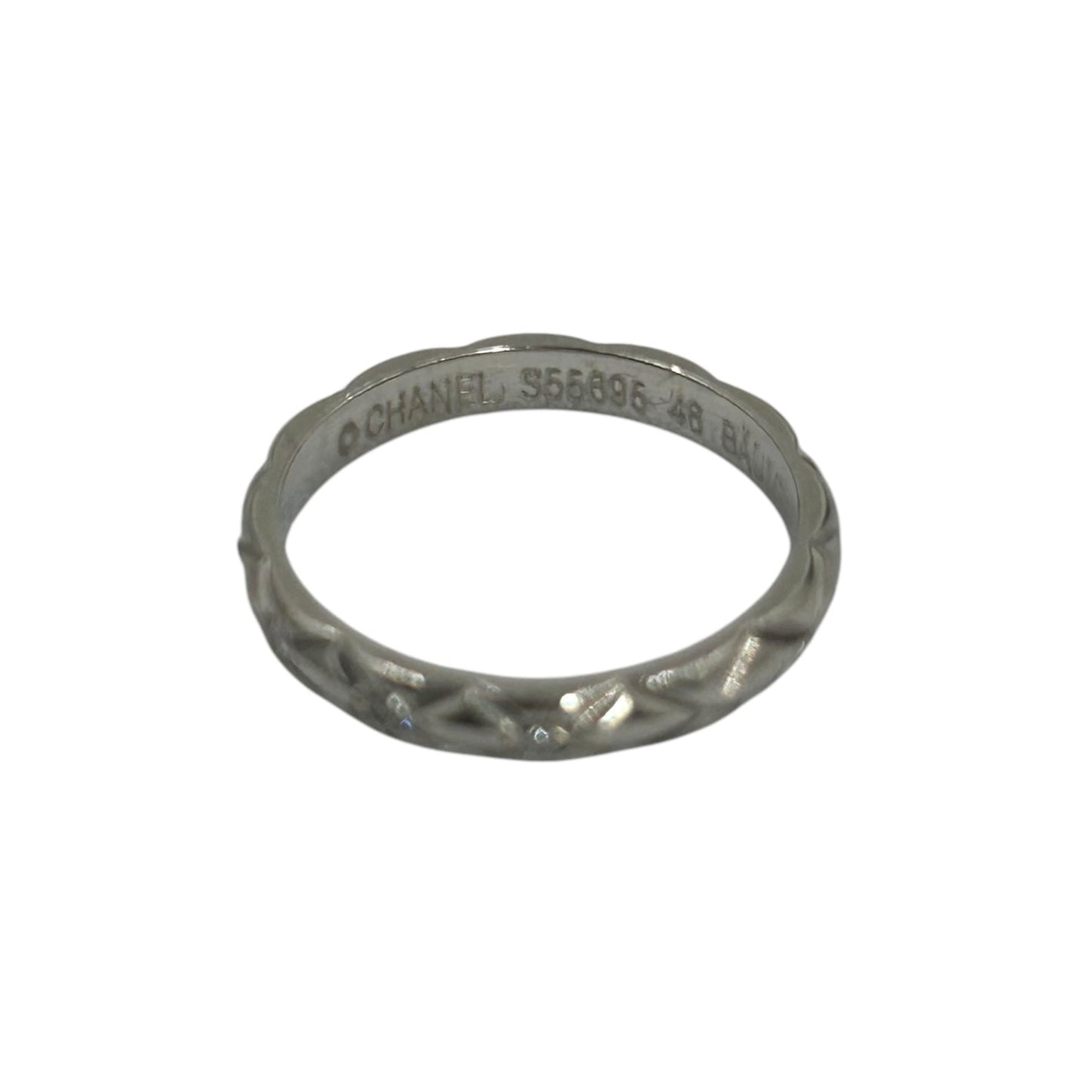 CHANEL Matelass Ring Pt950 Jewelry