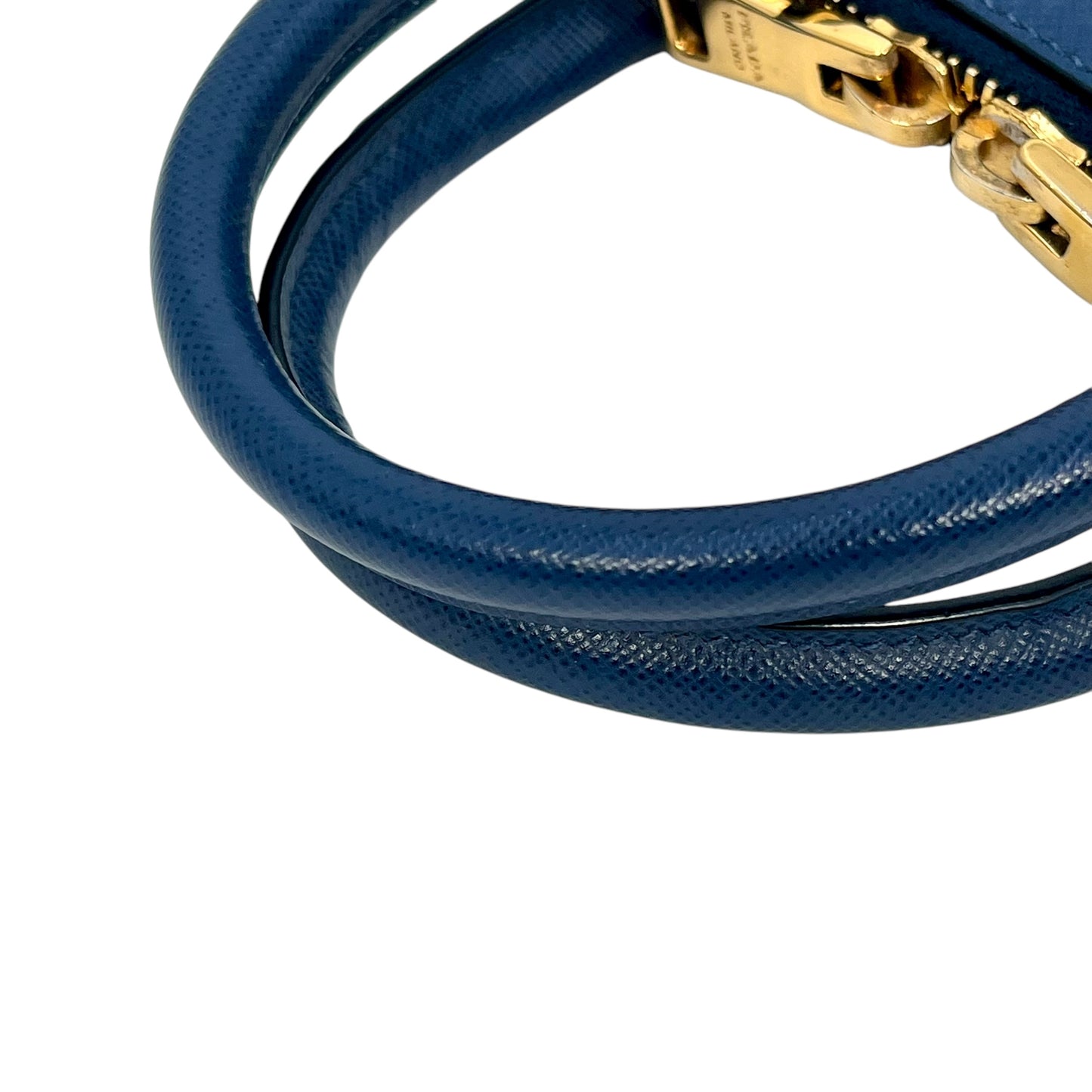 PRADA Saffiano Promenade 2way Bag Blue