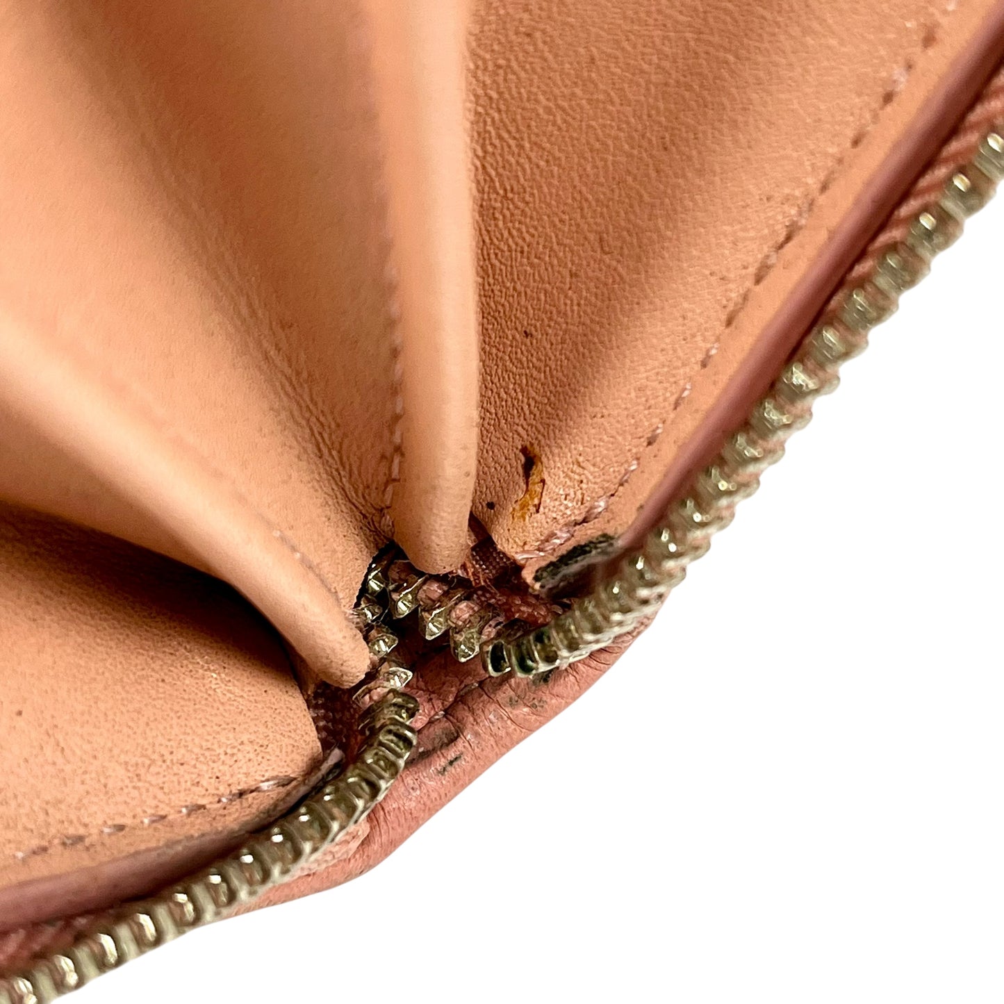 COACH Madison gathered leather zip around wallet