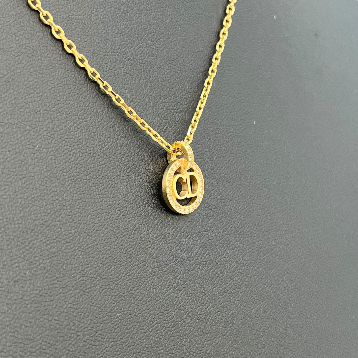 Dior Clair D Lune Necklace Metal Crystal