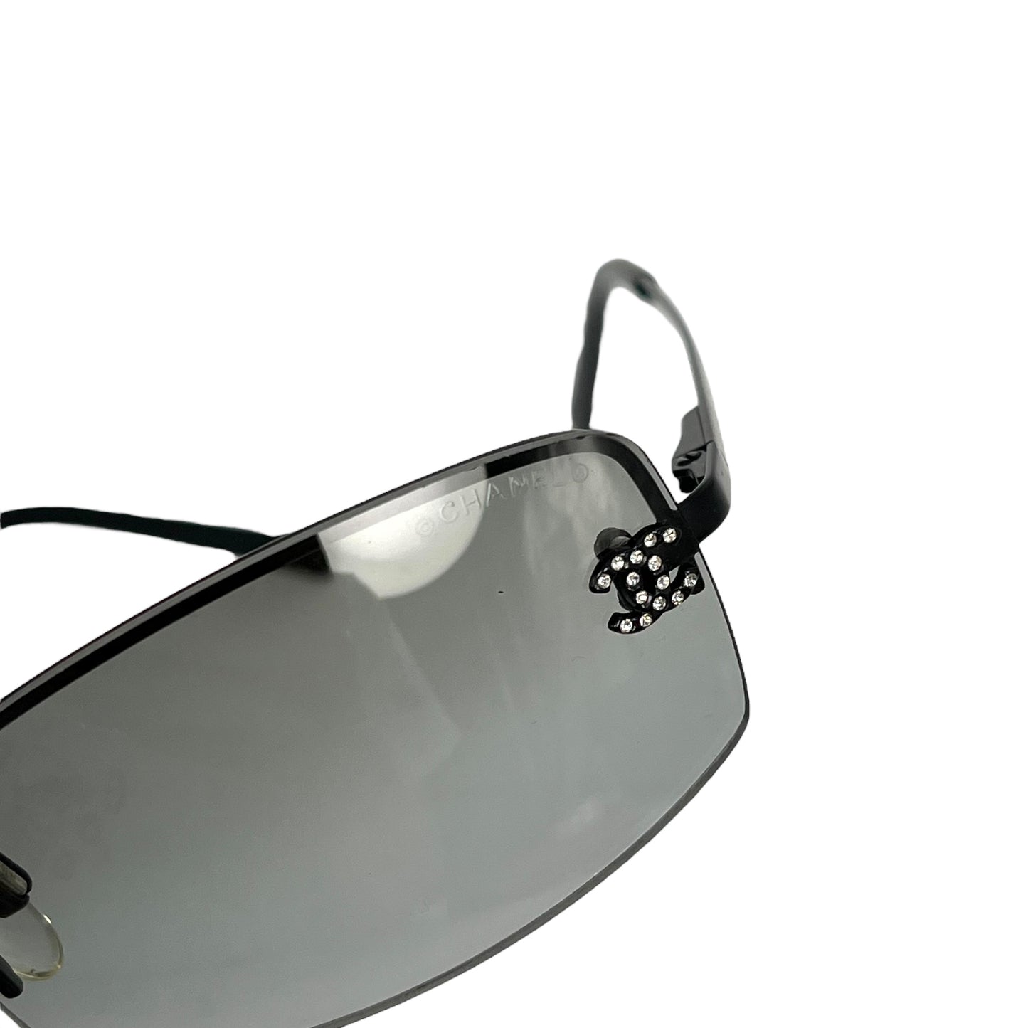 CHANEL CC Rhinestone Sunglasses