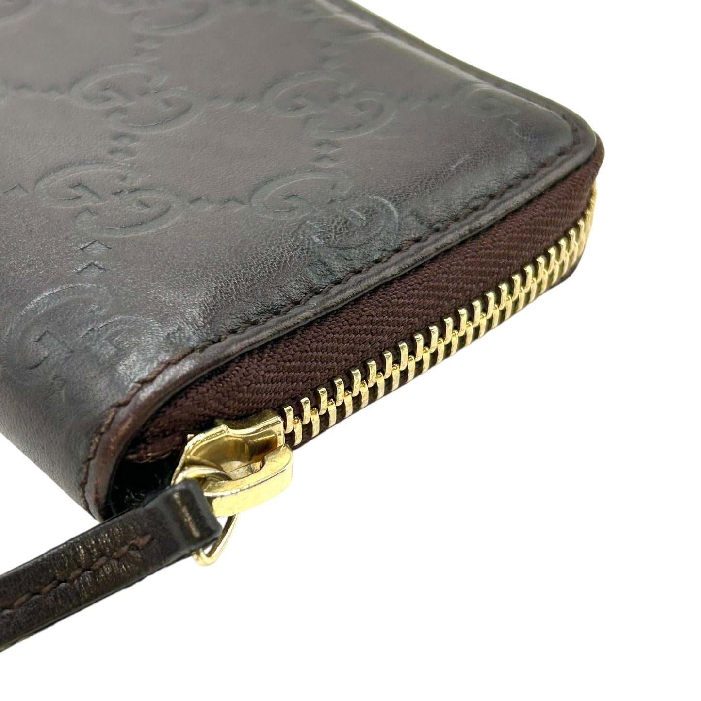 GUCCI Guccissima Coin Purse Wallet - Darkbrown