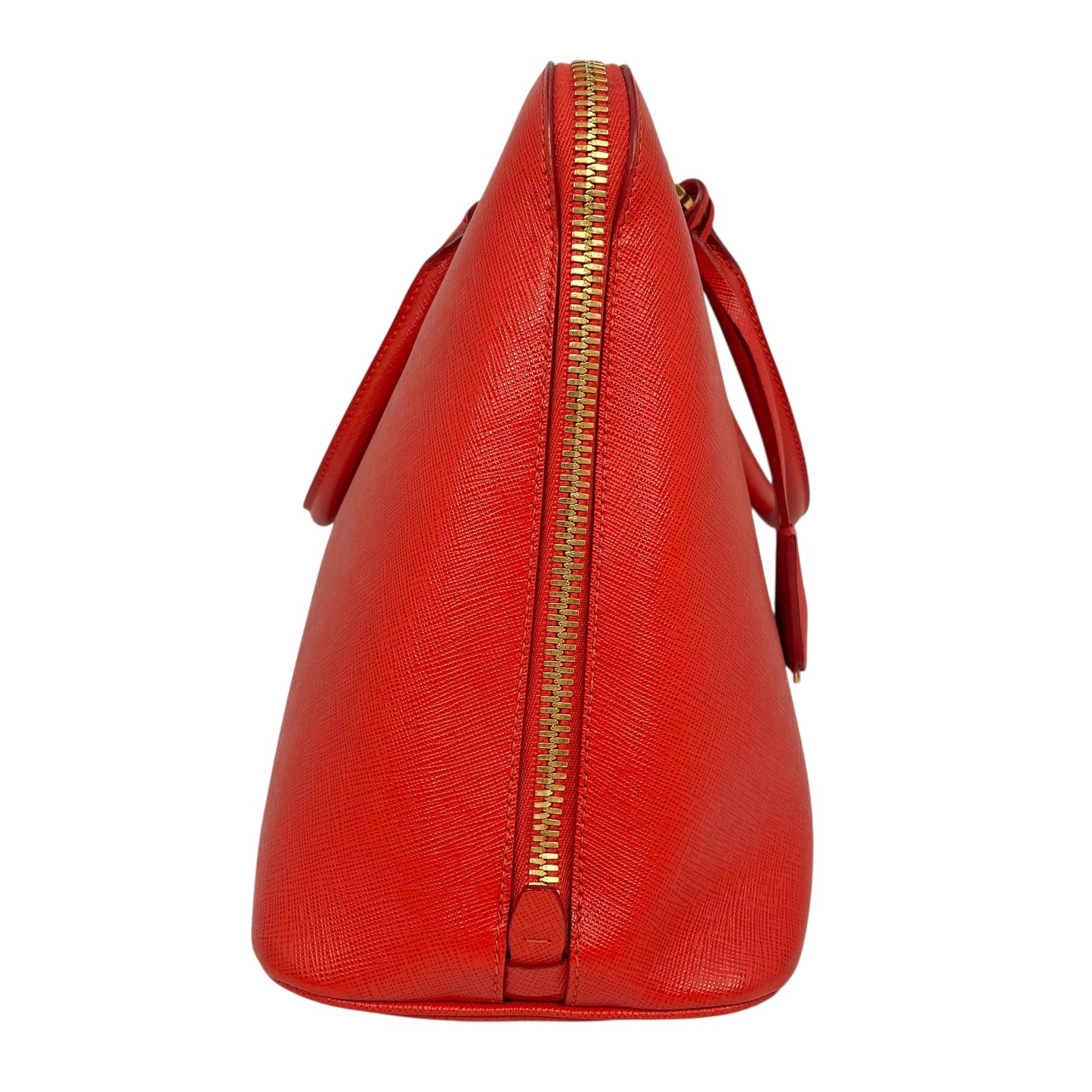PRADA Galleria Saffiano Leather Hand Bag - Red