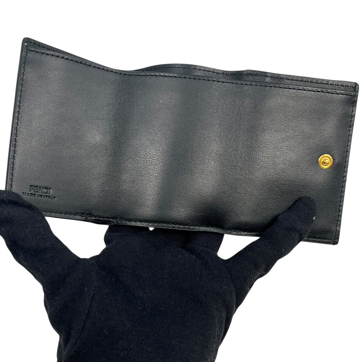 FENDI F Is Fendi Compact Wallet - Black