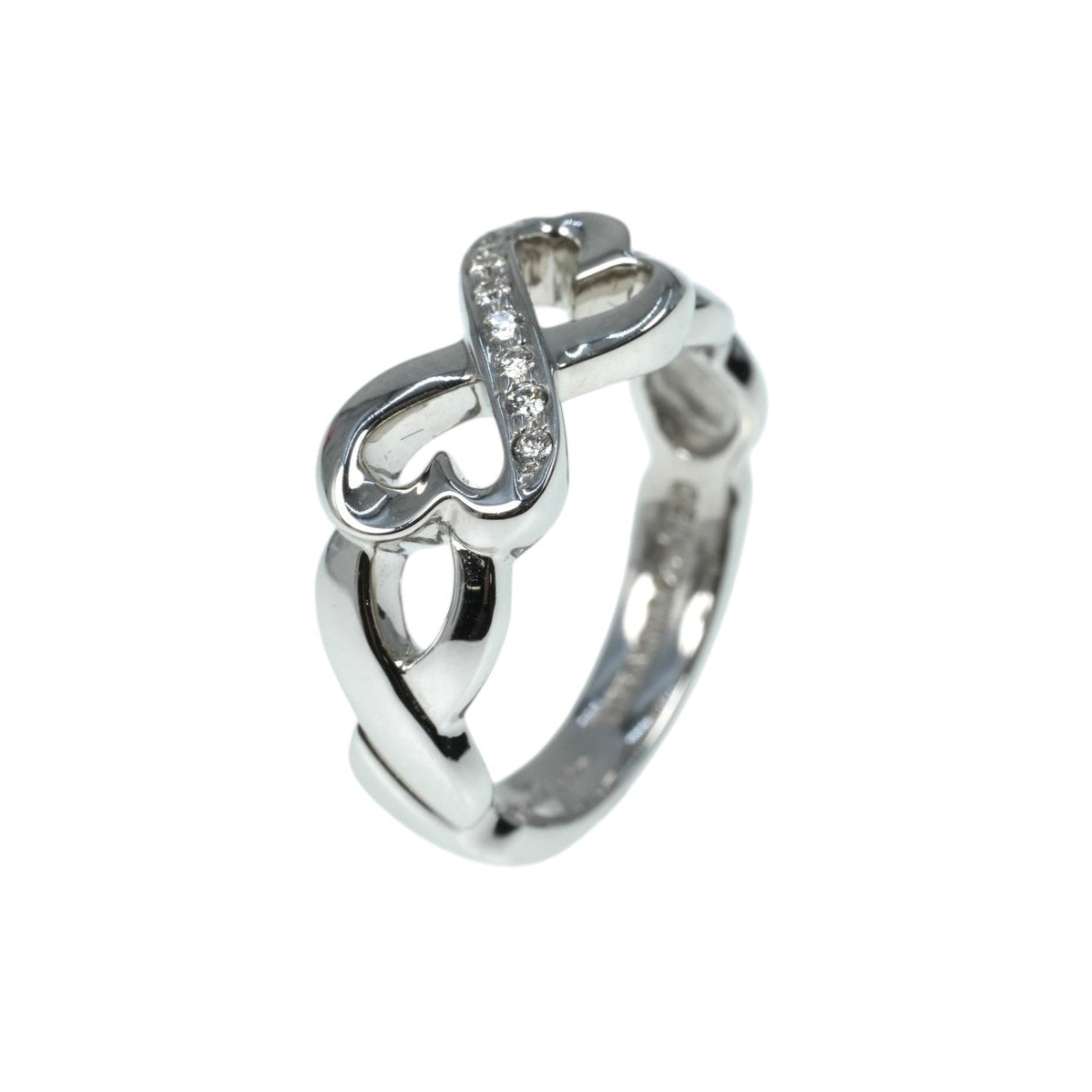 Tiffany Double Loving Heart Diamond Ring Jewelry