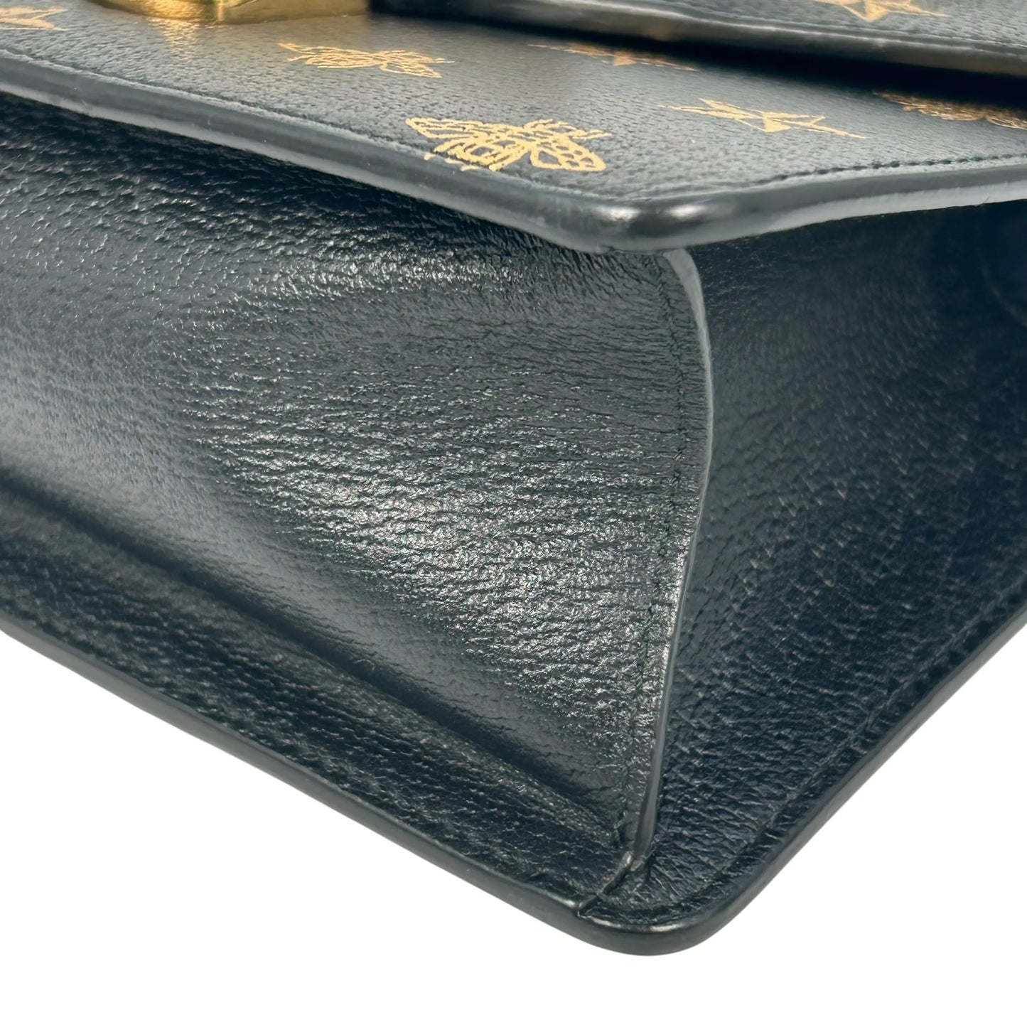 GUCCI Sylvie Web Line Hand Bag - Black