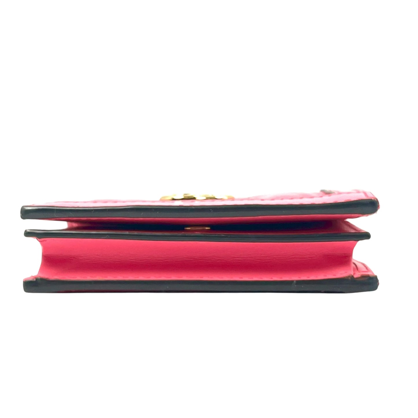 GUCCI GG Matelasse Card Case Compact Wallet - Pink