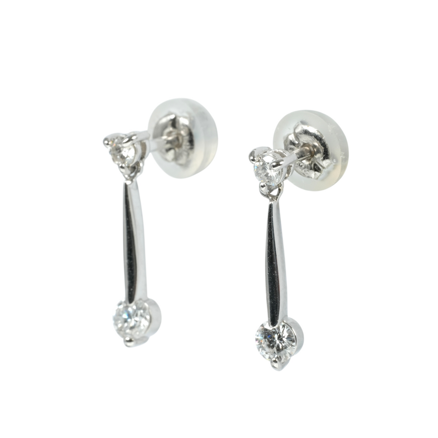 Pt900 Diamond Earring
