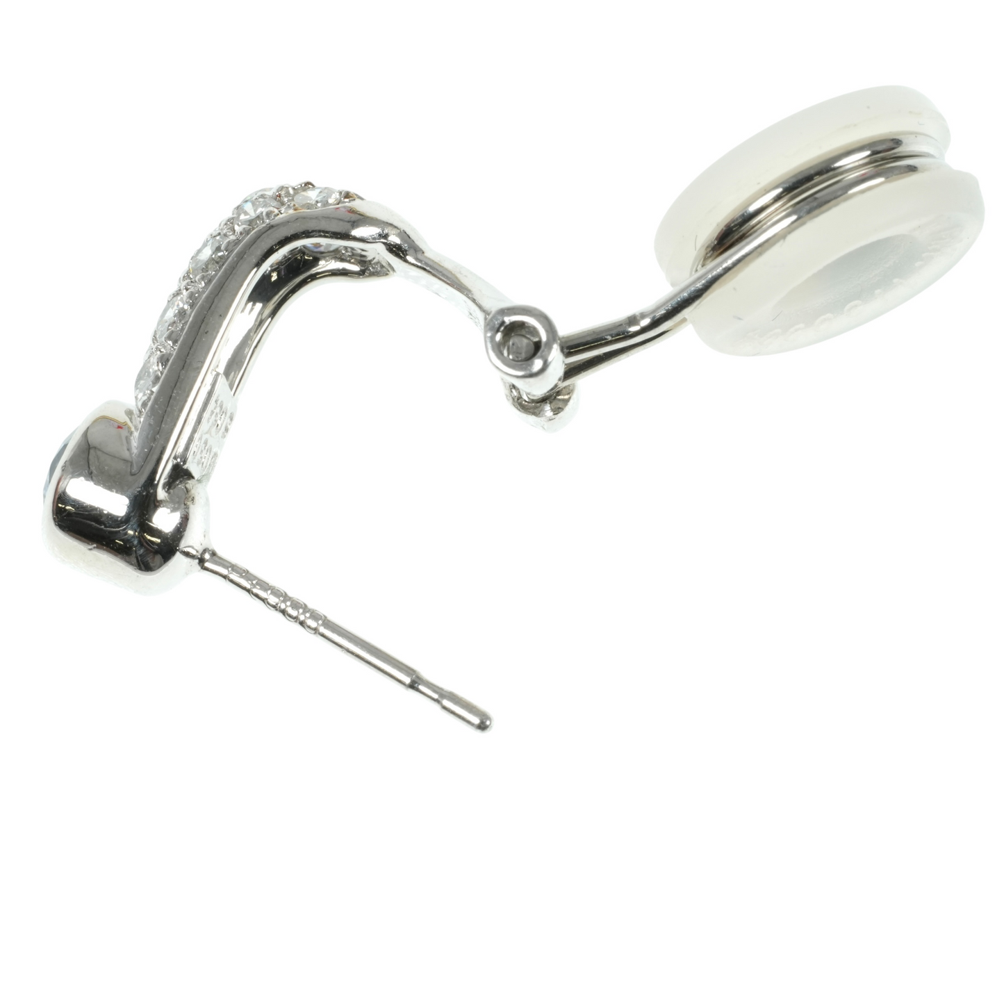 Sapphire Platinum Earring Pt900