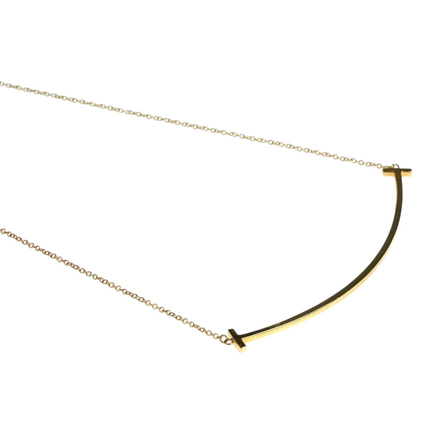 Tiffany T Smile Large Necklace 18KYG