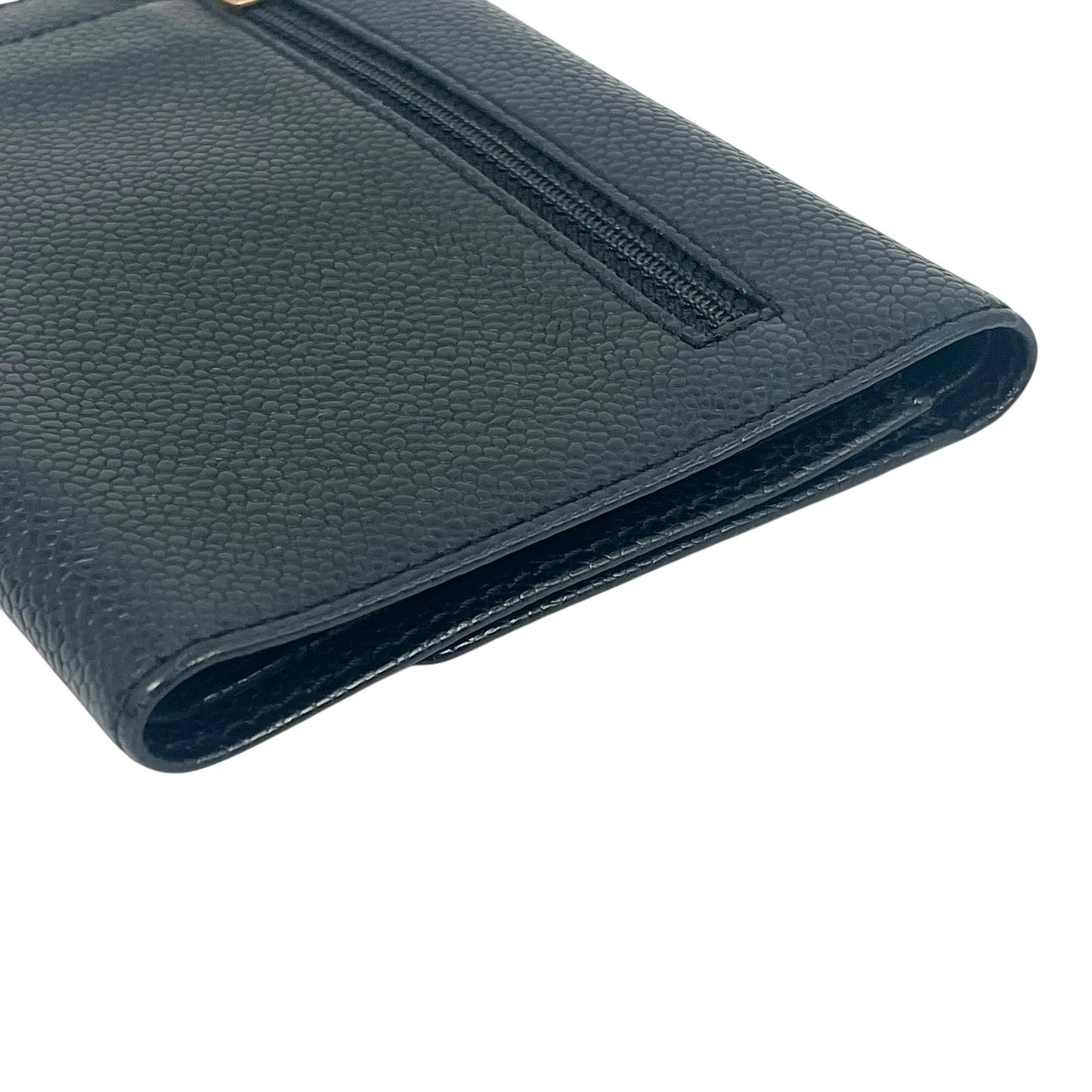 CHANEL Coco Mark Compact Wallet - Black