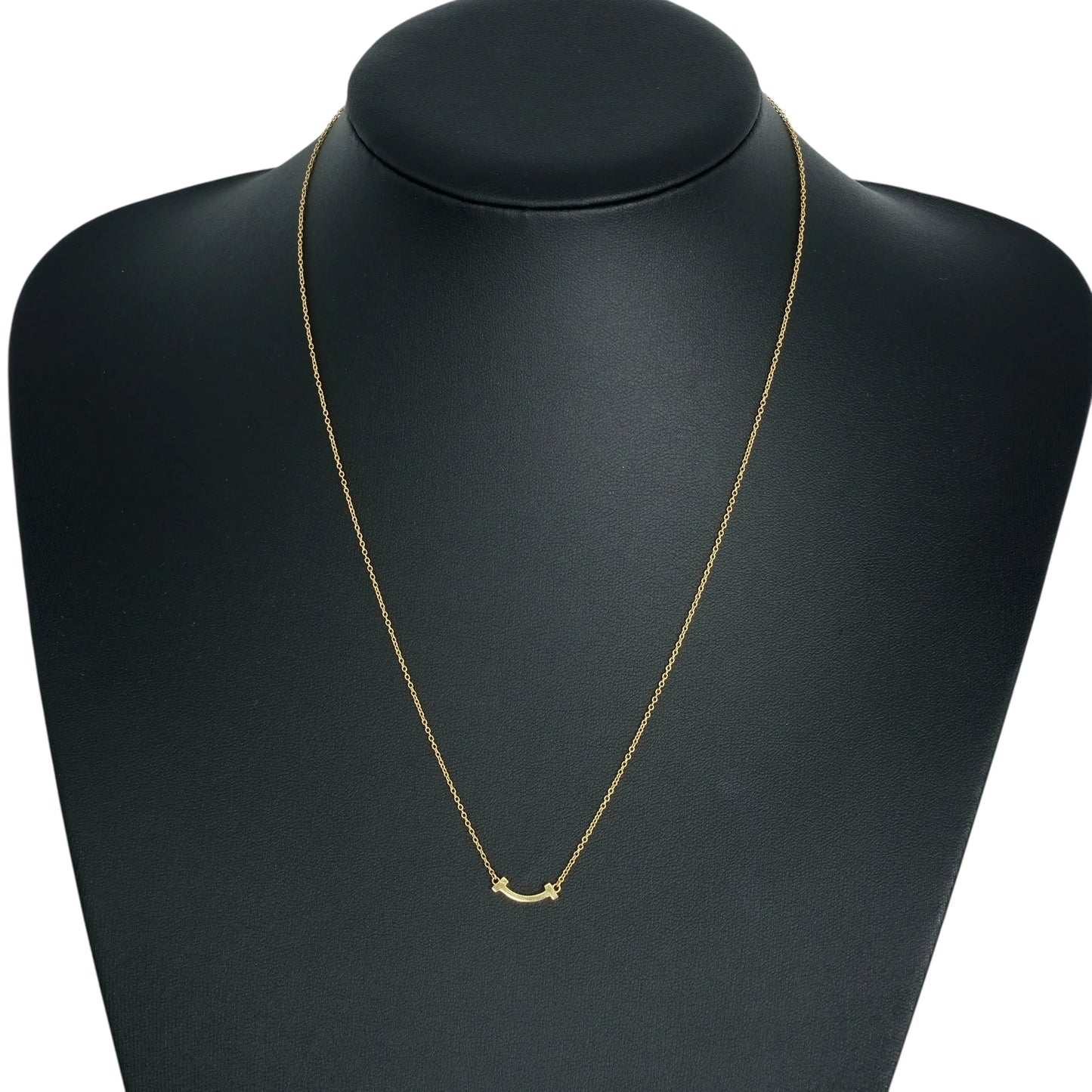 Tiffany T-Smile Yellow Gold Mini Necklace