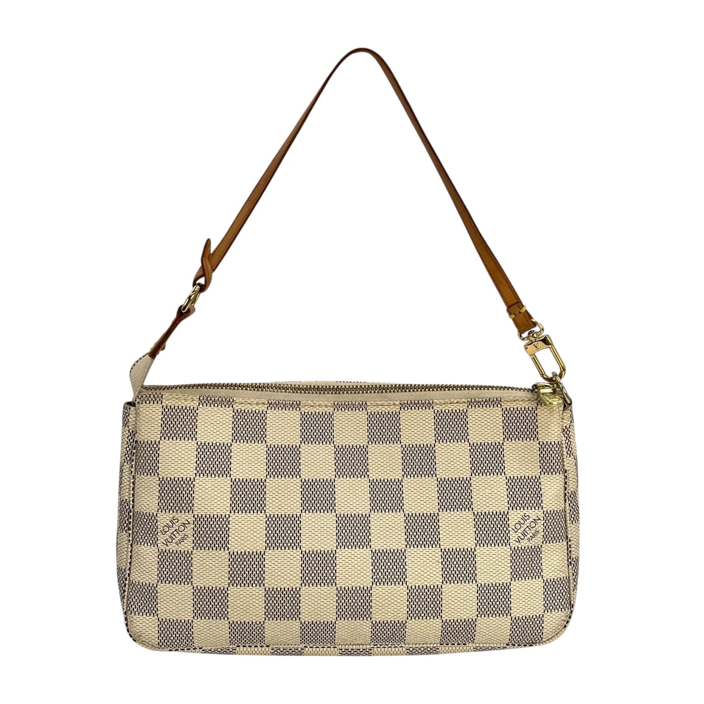 Louis Vuitton Damier Azur Pochette Accessories Pouch - White