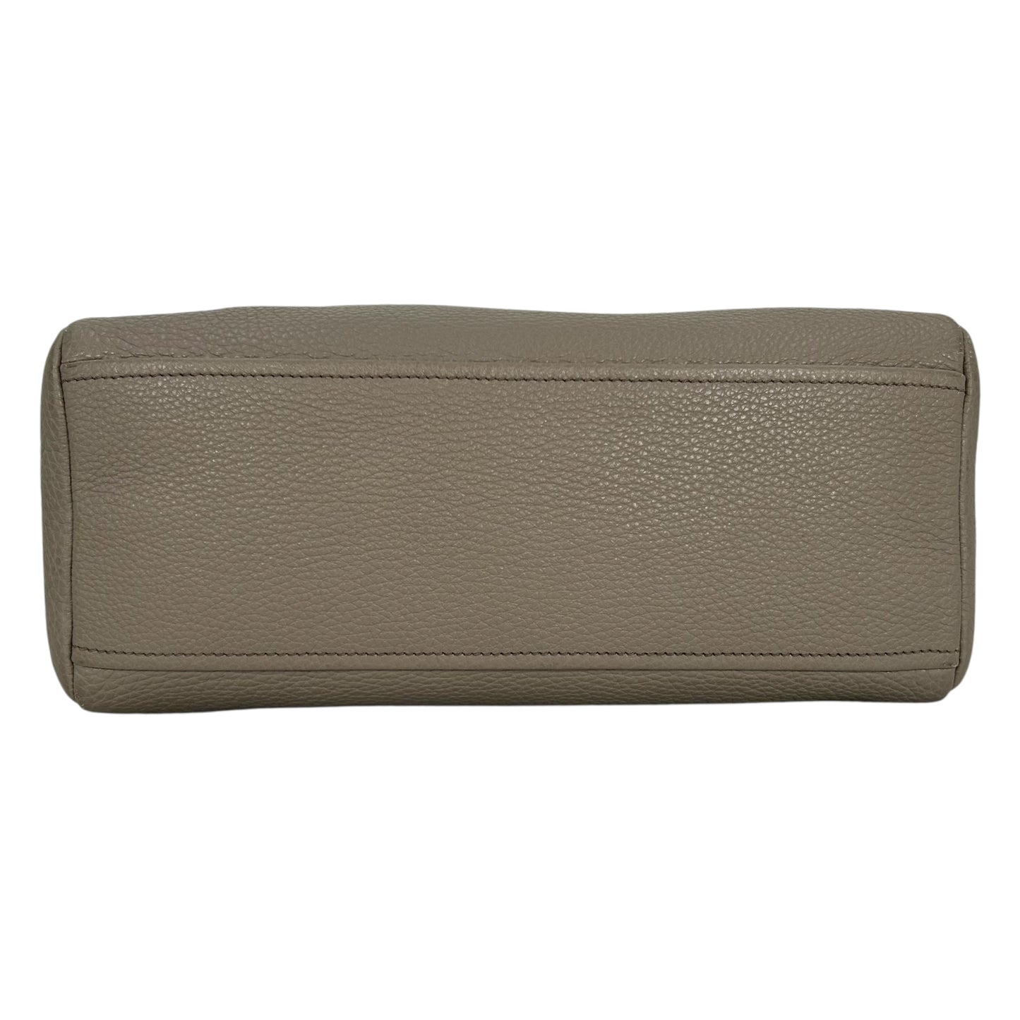 PRADA Vitello Leather Hand Bag - Gray