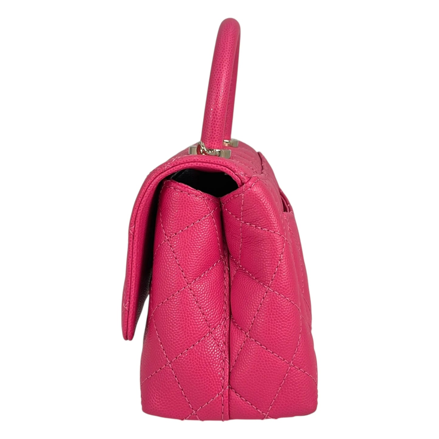 CHANEL Coco Handle 19XXS Caviar Skin Hand Bag - Pink