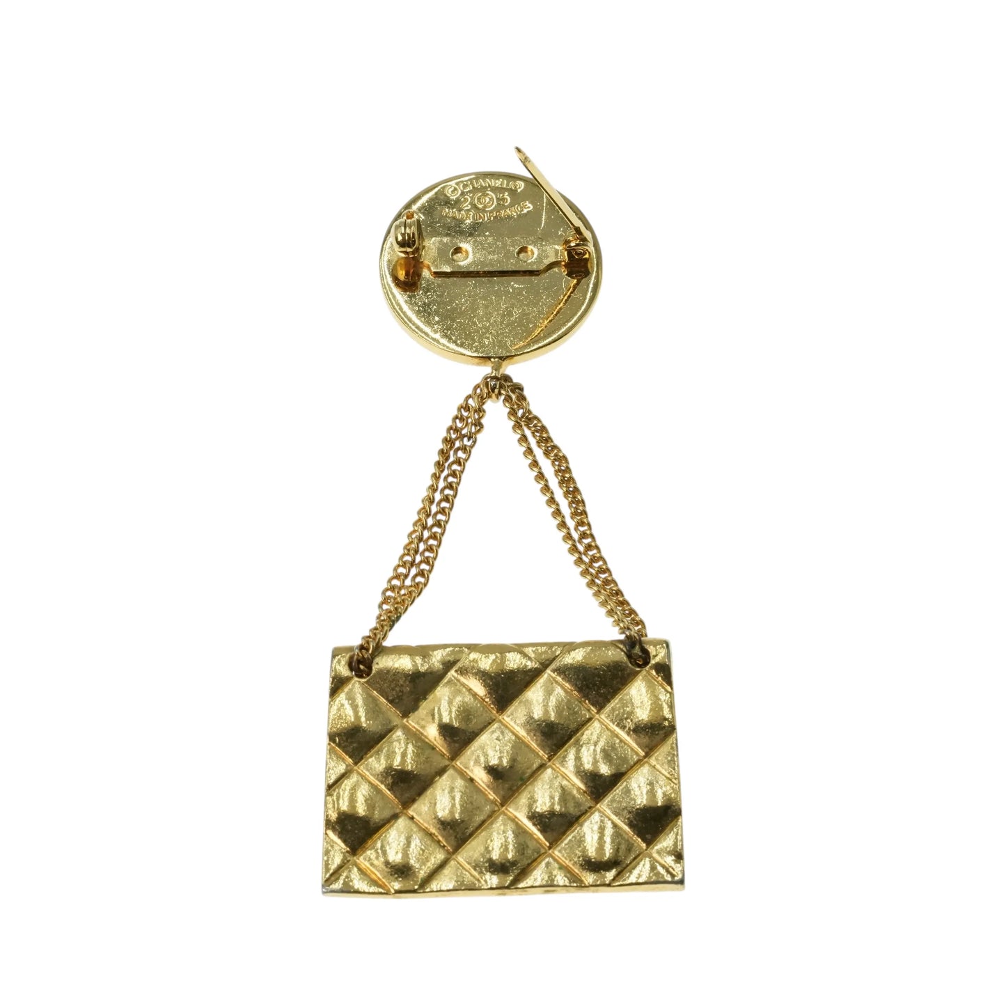 CHANEL Materasse CC Logo Brooch 25 - Gold Plated
