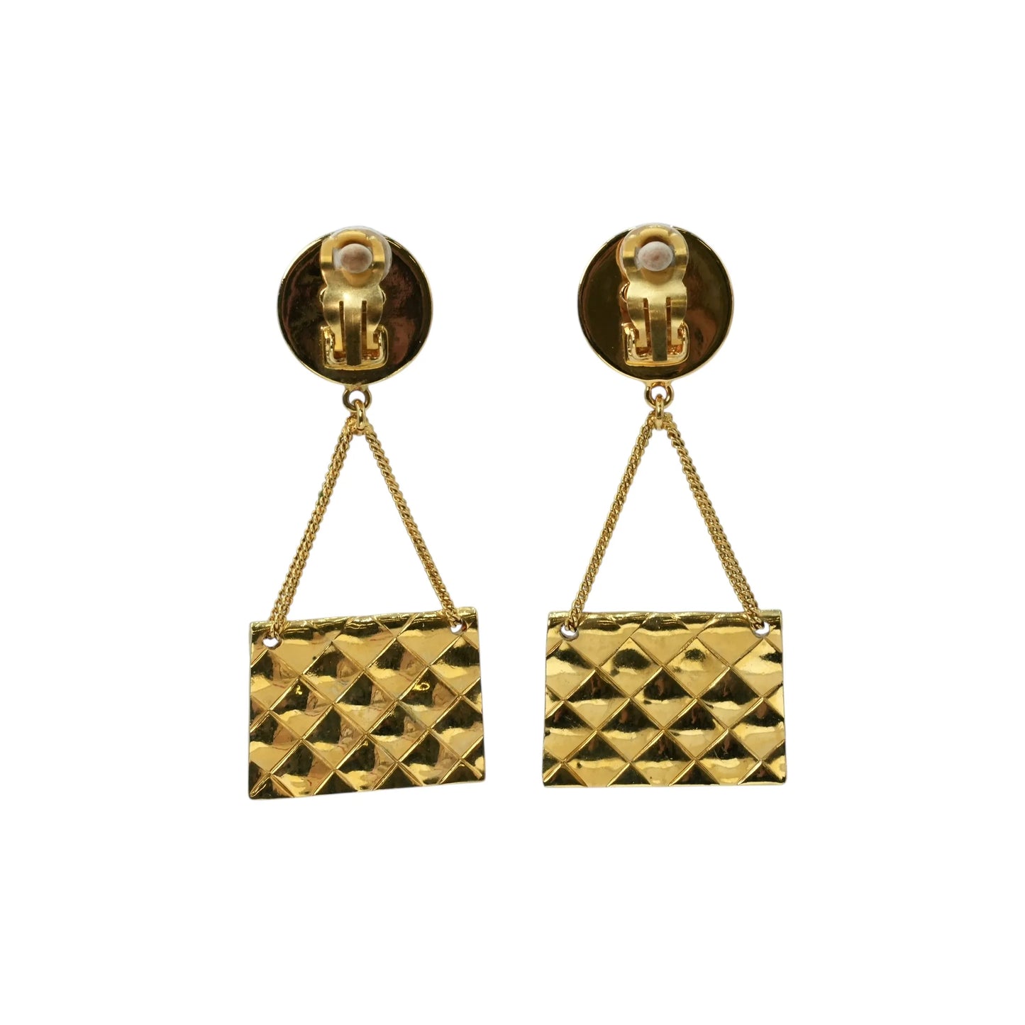 CHANEL Materasse CC Logo Earring 95A - Gold Plated