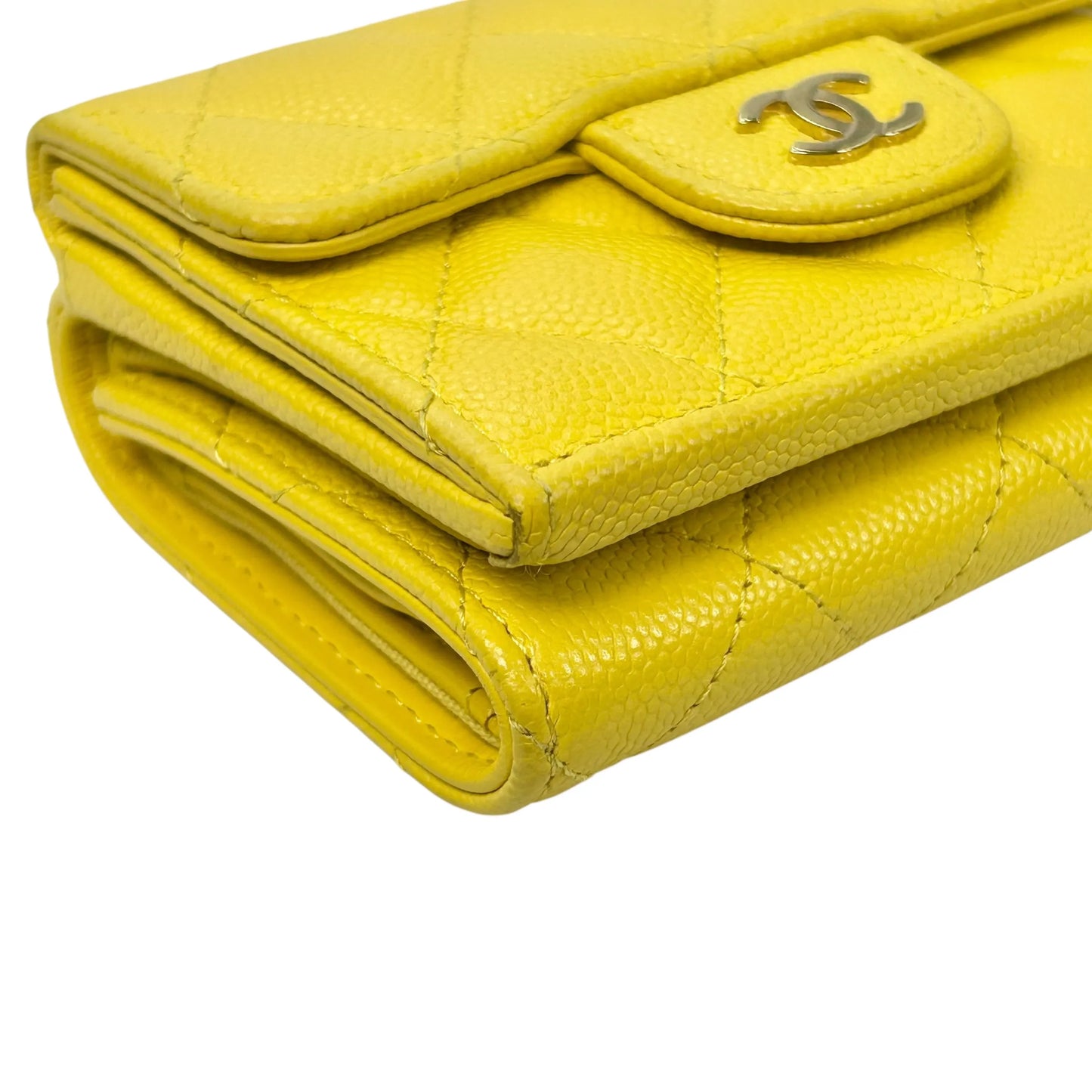 CHANEL Materasse Small Compact Wallet - Yellow