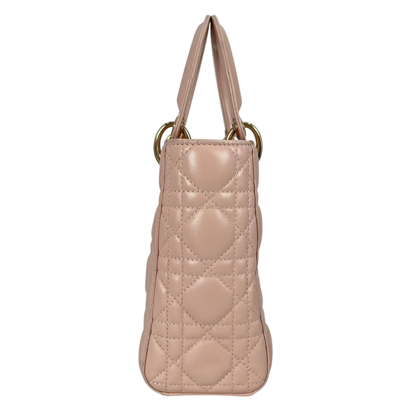 Dior Small Lady Dior My ABCDior Leather Hand Bag - Pink