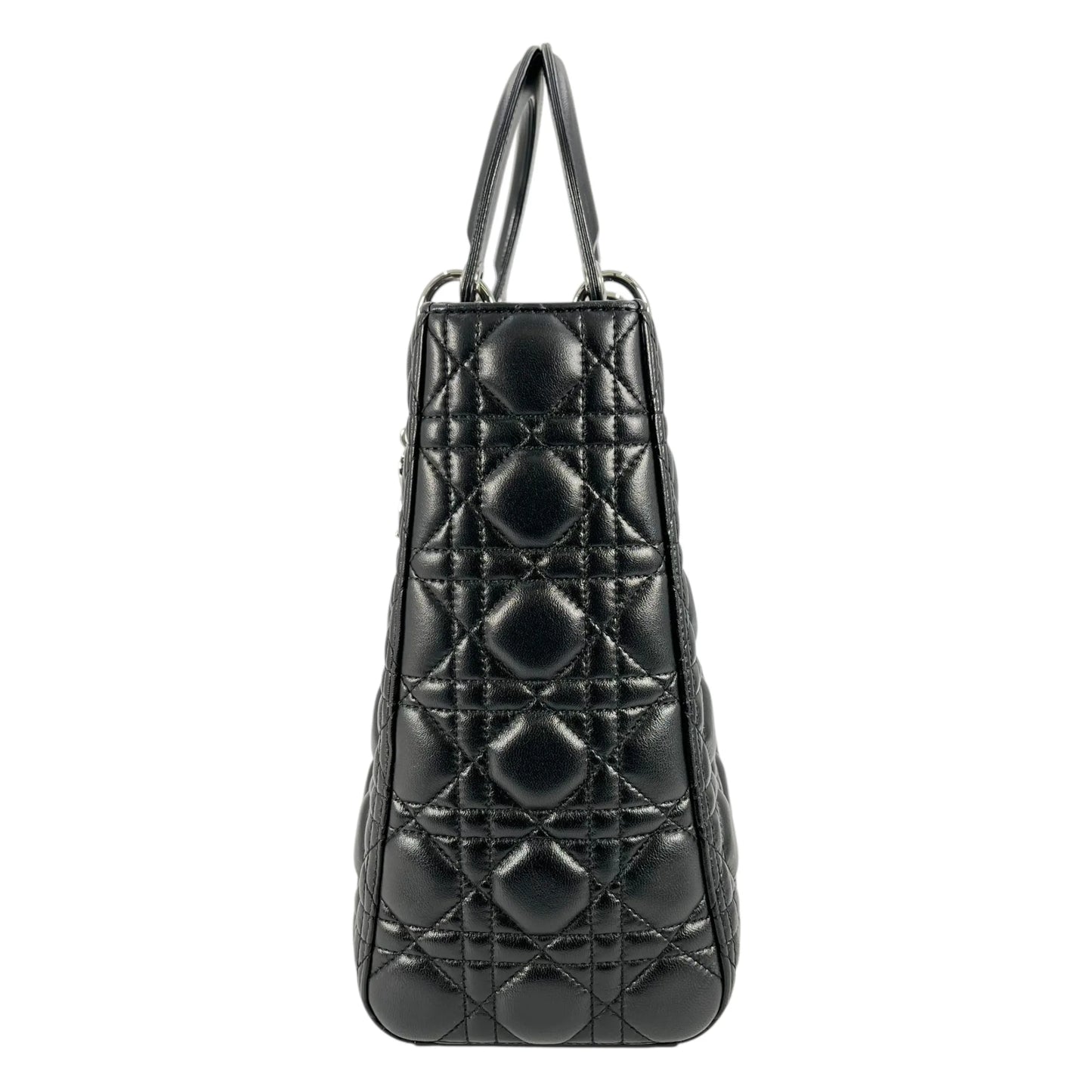 Dior Lady Dior Large Hand Bag - Black