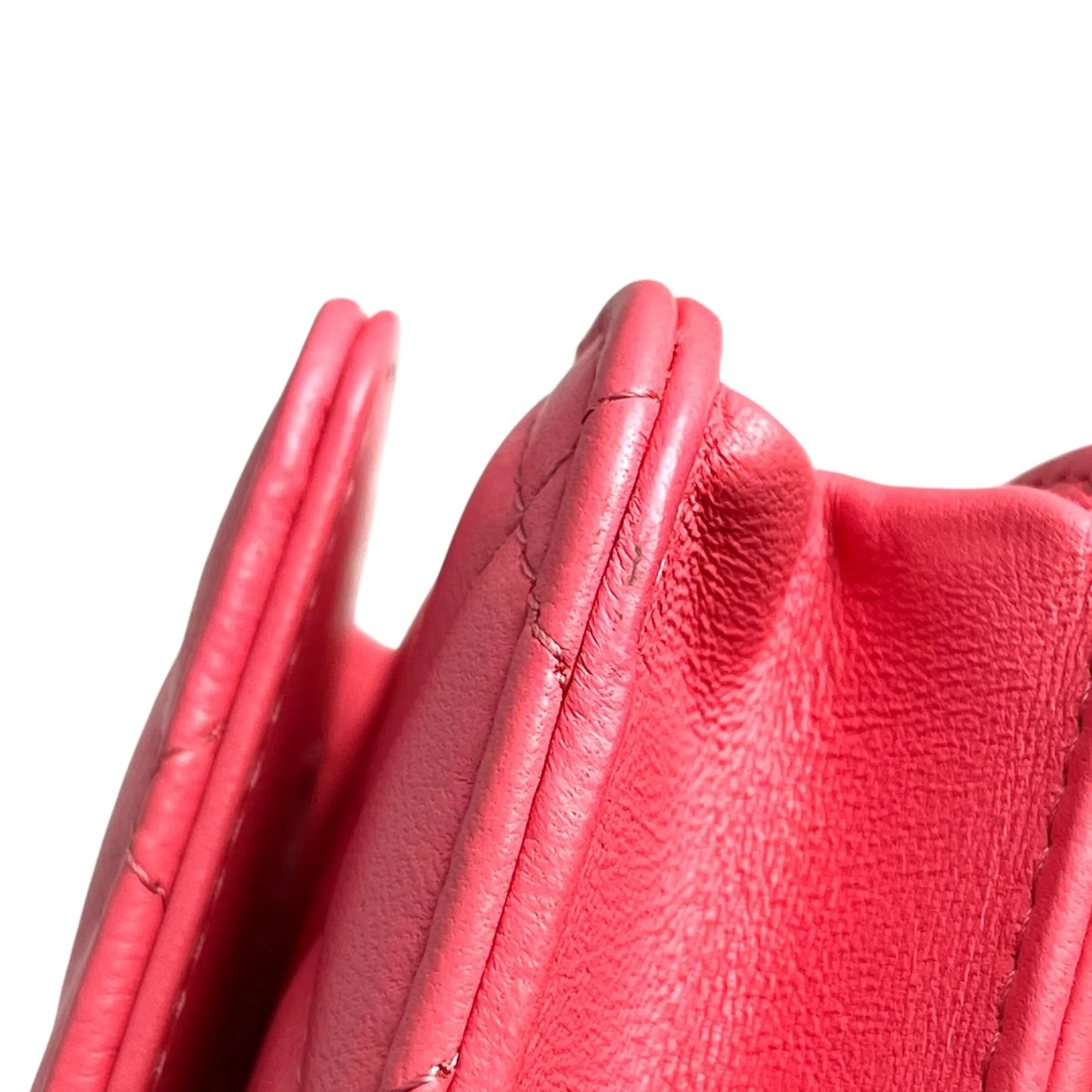 CHANEL Materasse Lamb Skin Chain Wallet - Pink