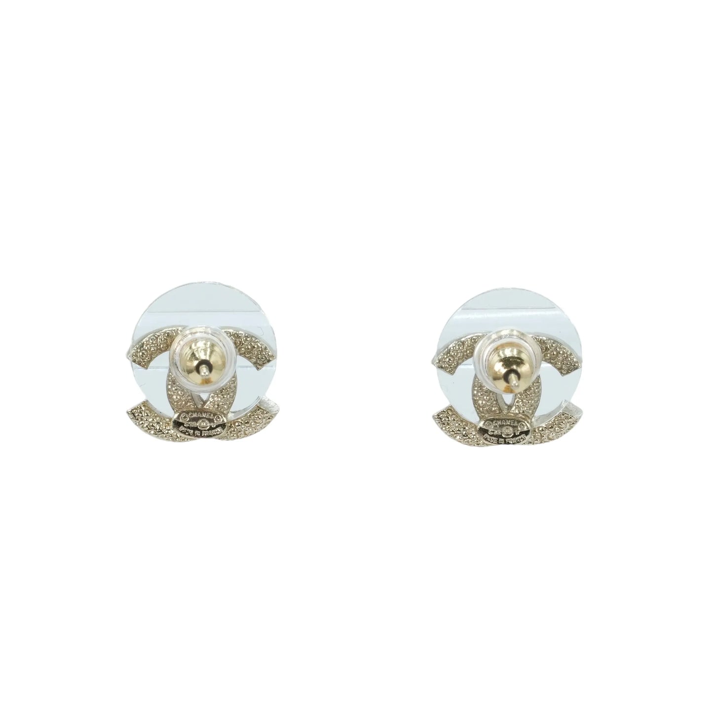 CHANEL Crystal Timeless CC Earring C22 V - Gold Plated
