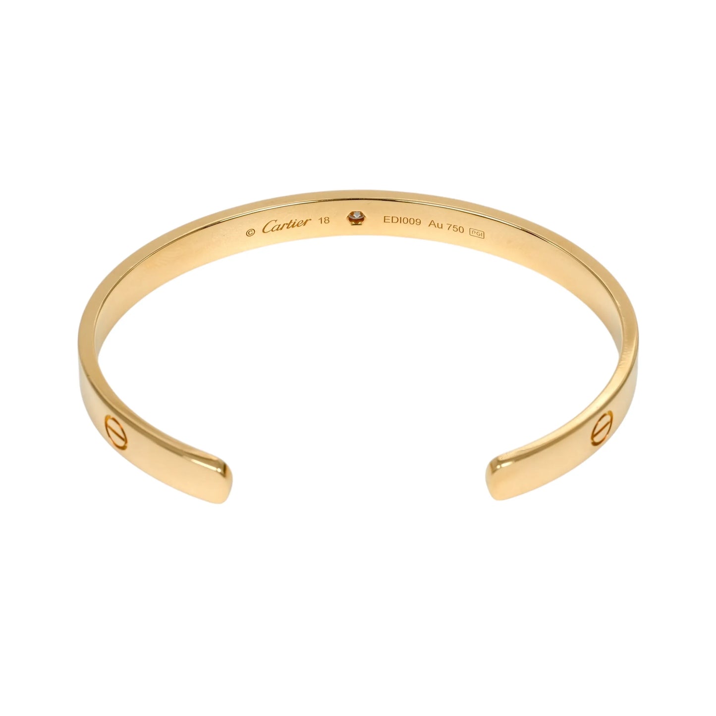 Cartier Love Open Bracelet 1PD Diamond 18KYG Jewelry