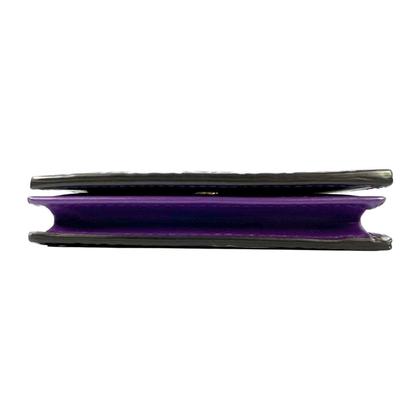 GUCCI Guccissima Leather Compact Wallet - Purple