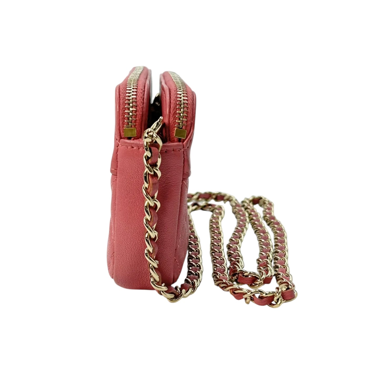 CHANEL Materasse Caviarskin Chain Wallet - Pink - 31343