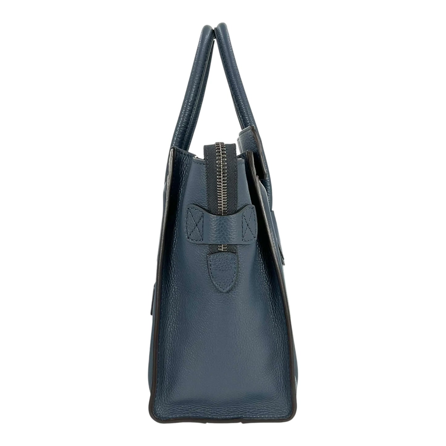 CELINE Micro Shopper Luggage Hand Bag - Navy Blue