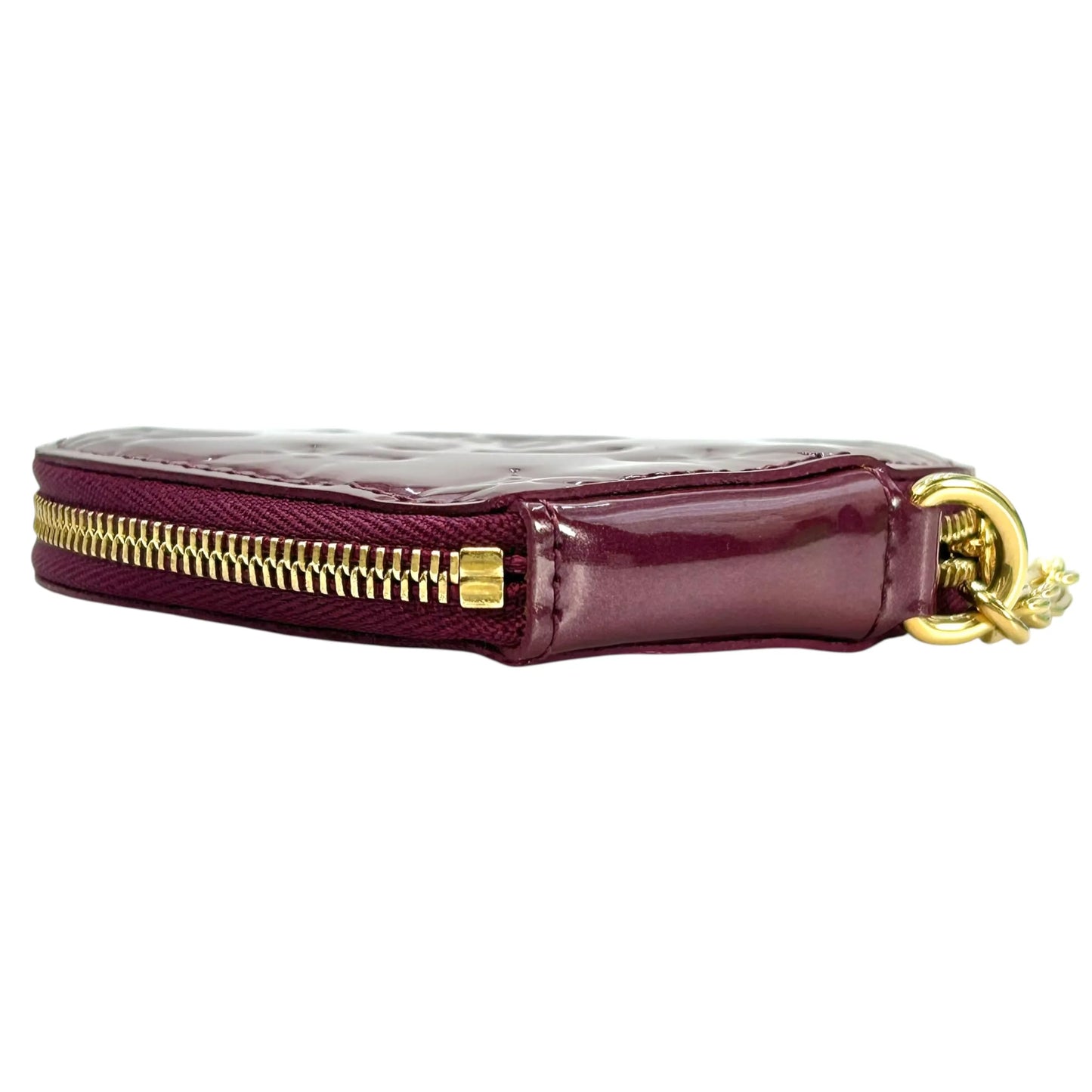 Louis Vuitton Porte Monnaie Coeur Vernis Coin Case - Purple