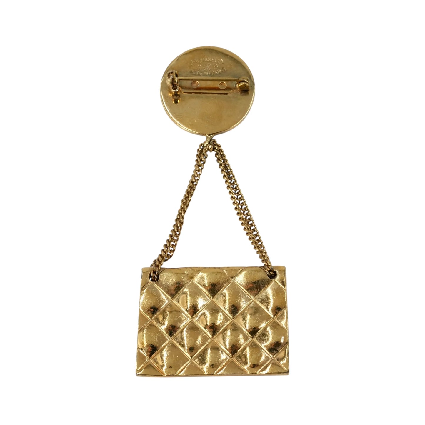 CHANEL Materasse CC Logo Brooch 29 - Gold Plated