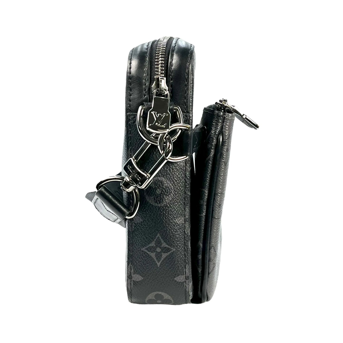 Louis Vuitton Trio Messenger Monogram Eclipse Shoulder Bag - Black