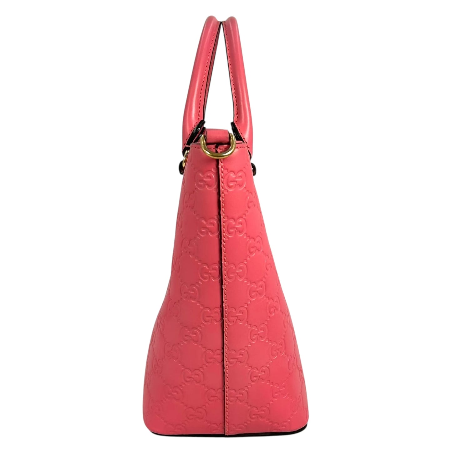 GUCCI Guccissima Leather Hand Bag Shoulder Bag - Pink