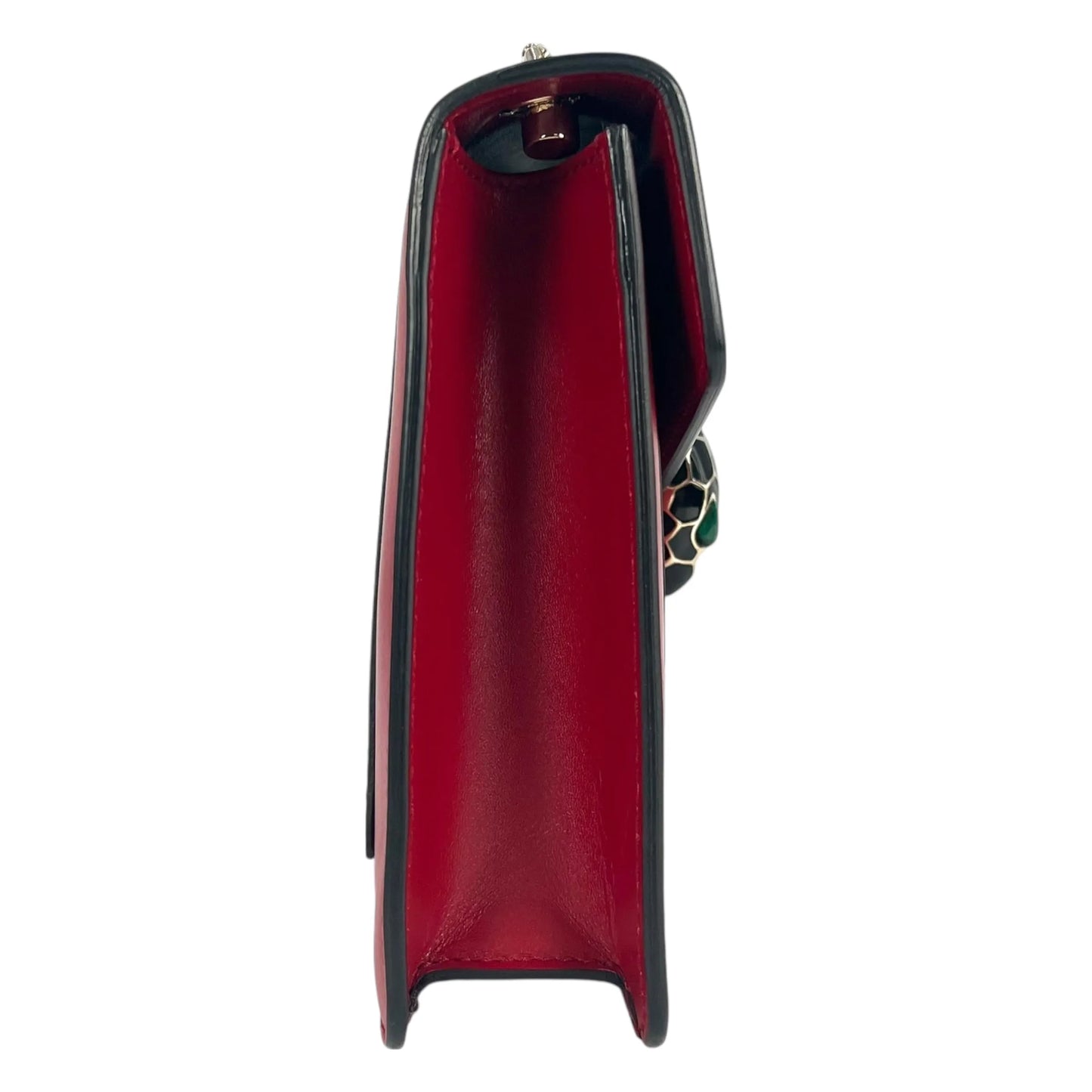 BVLGARI Serpenti Forever Crossbody Bag Chain Shouder Bag - Red