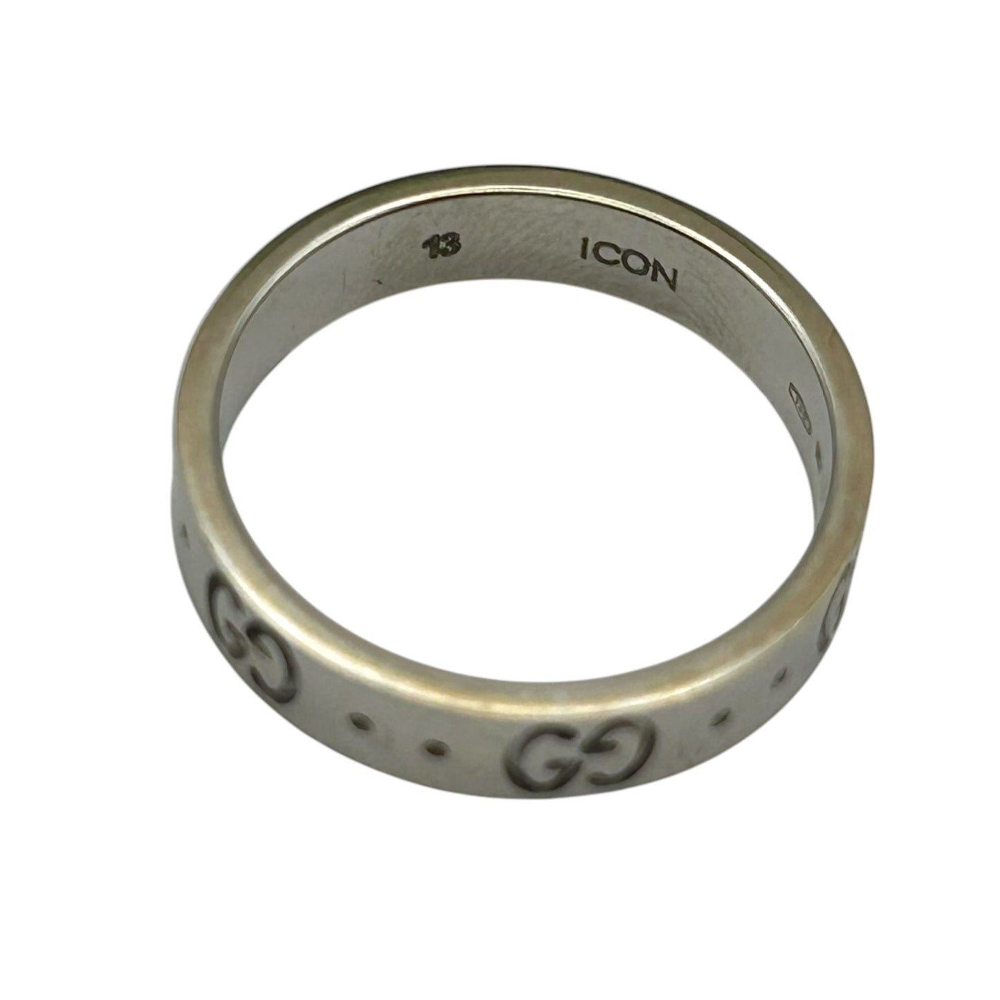 GUCCI Icon Ring 18KWG Jewelry