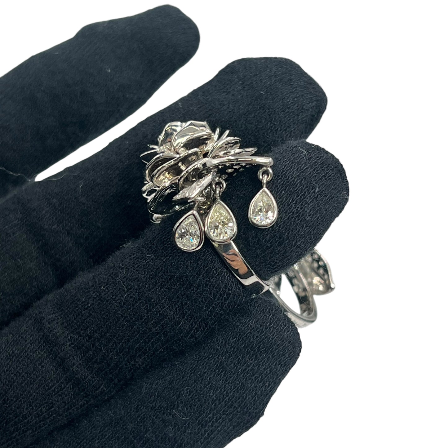 Platinum 950 Diamond Double Ring