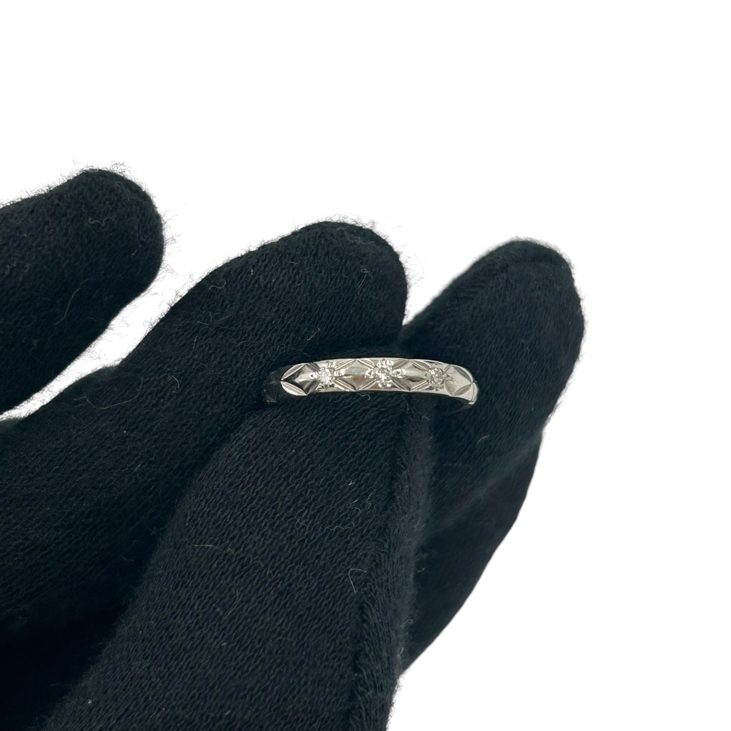CHANEL Matelass Ring Pt950 Jewelry