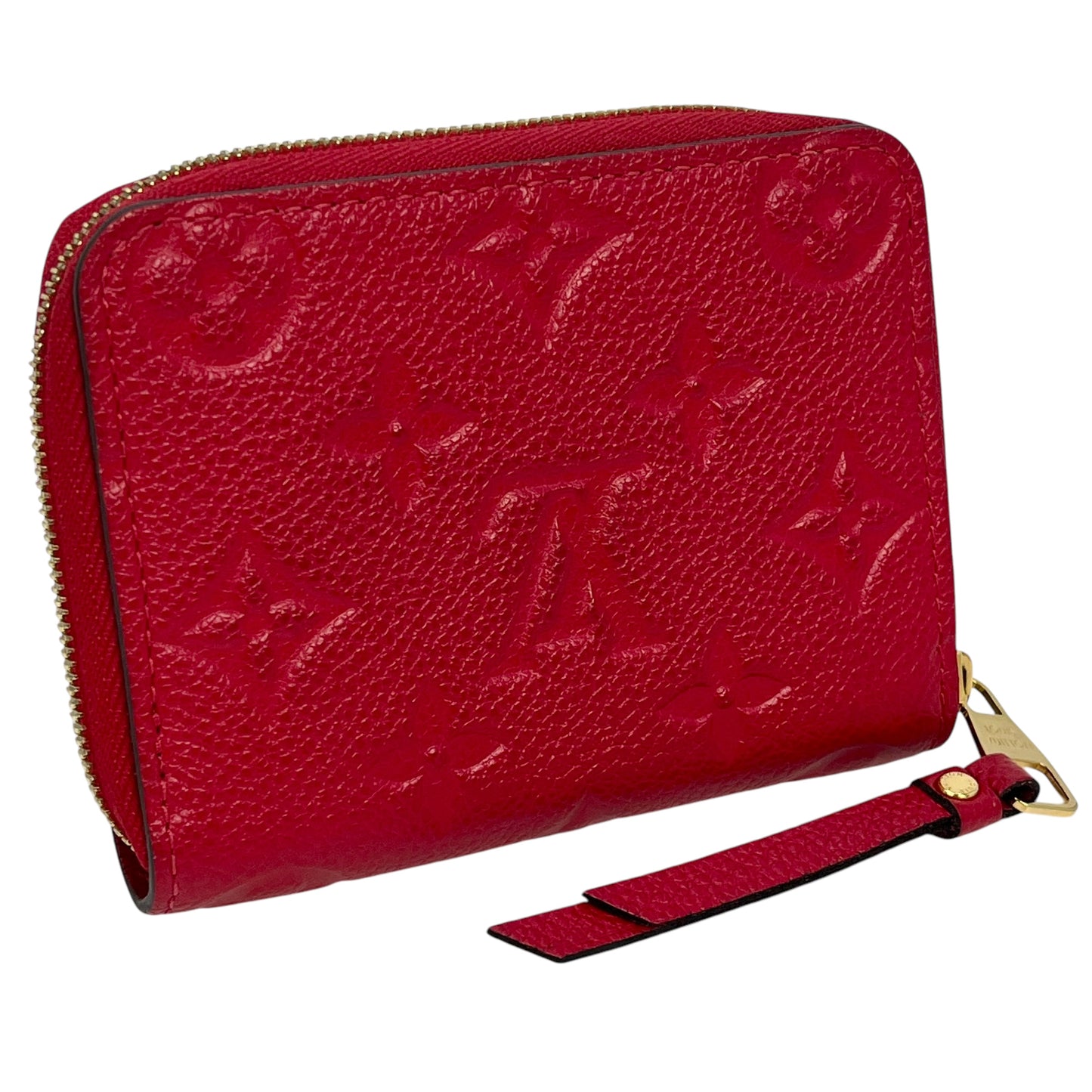 Louis Vuitton Monogram Empreinte Zippy Coin Case - Red