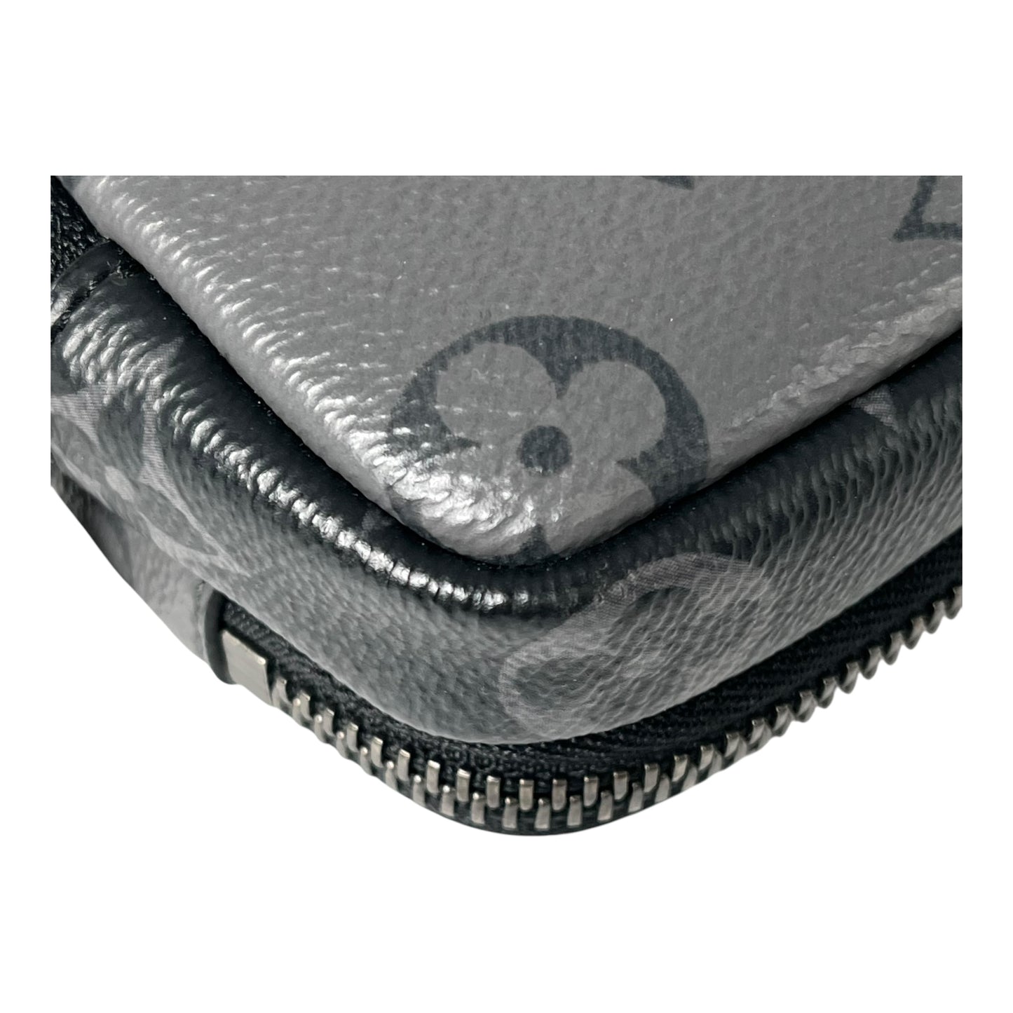 Louis Vuitton Double Phone Pouch Rev erse Monogram Eclipse