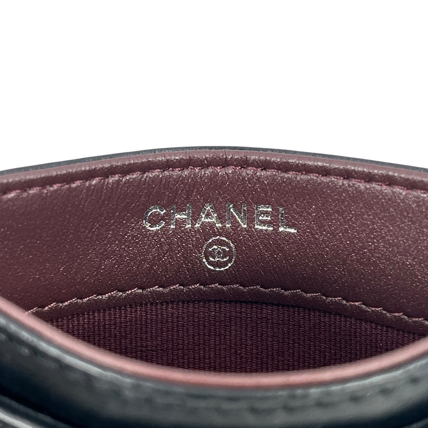 CHANEL 2.55 Chevron Quilted Card Case
