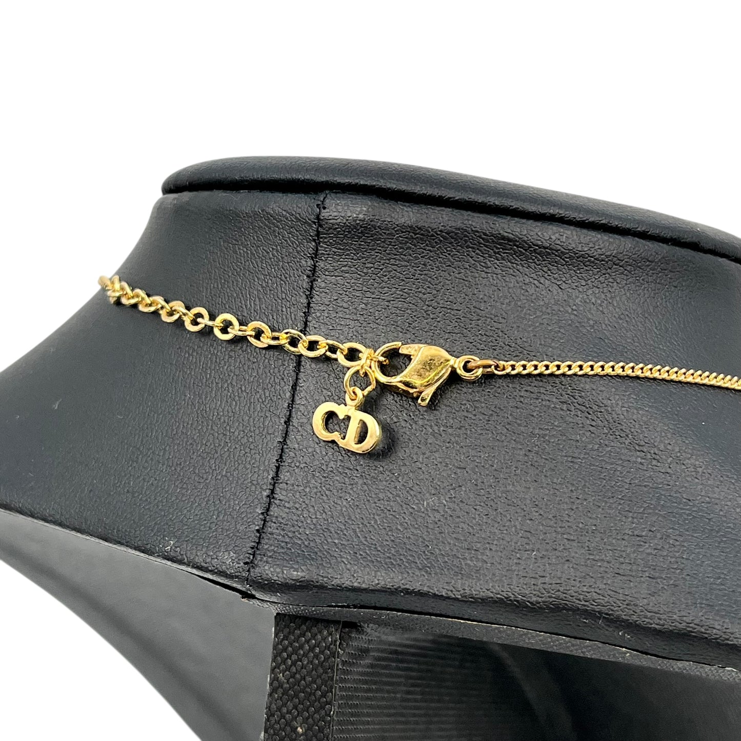 Dior Rhinestone Pendant Necklace