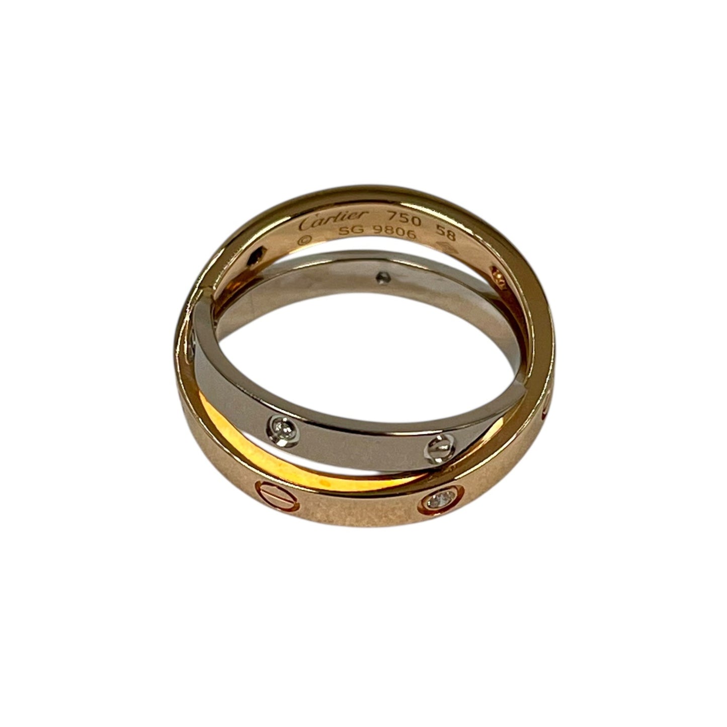 Cartier Be Love Ring K18PG/WG Jewelry