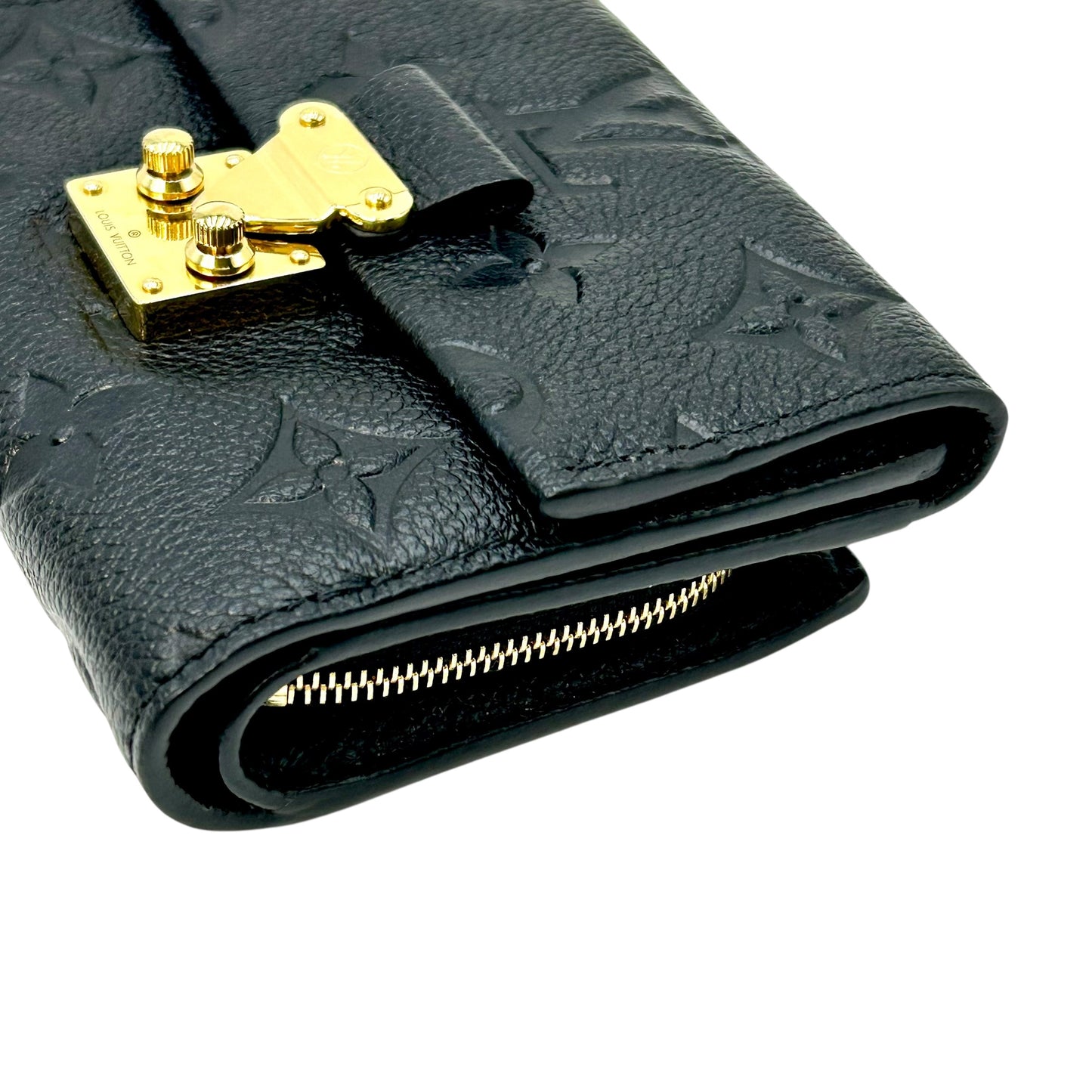 Louis Vuitton Monogram Empreinte Portefeuille Metis Conpact Wallet - Noir