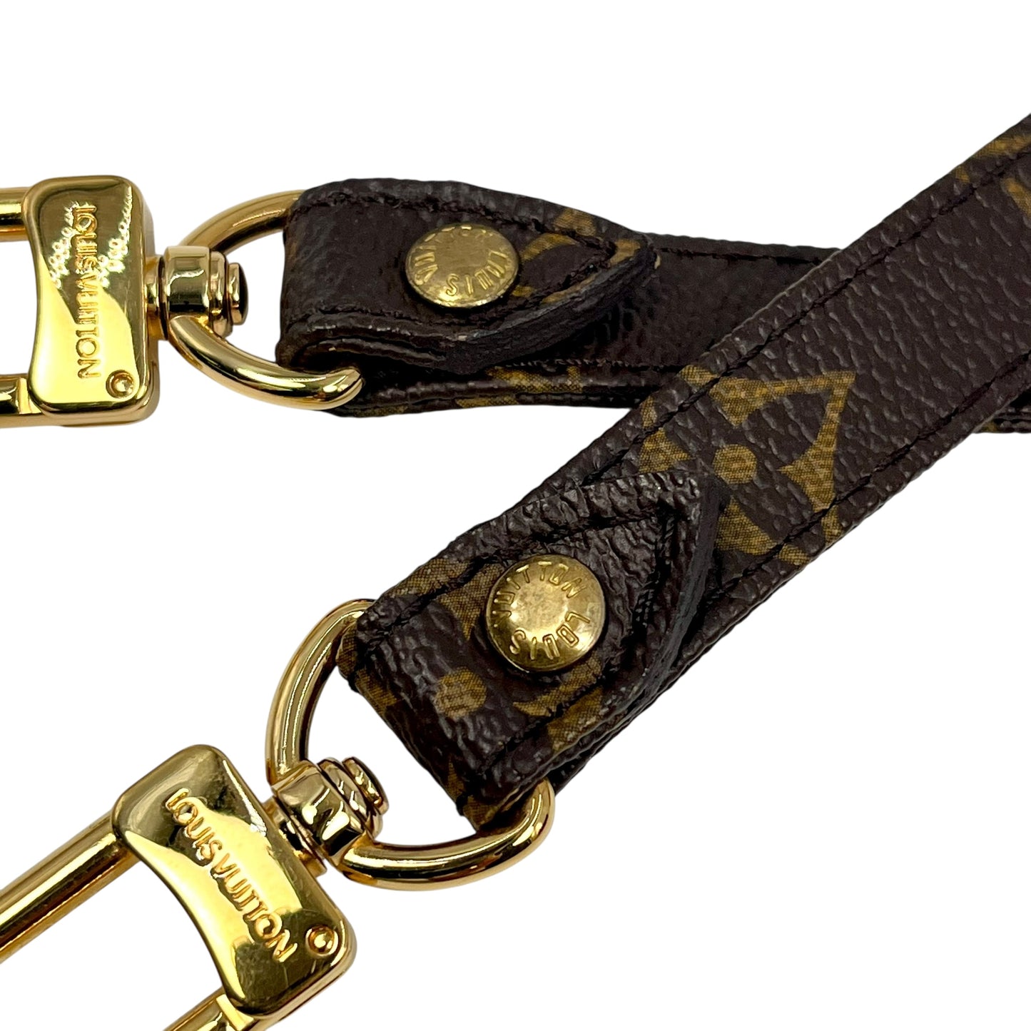 Louis Vuitton Monogram Canvas Leather Strap 101-118 cm