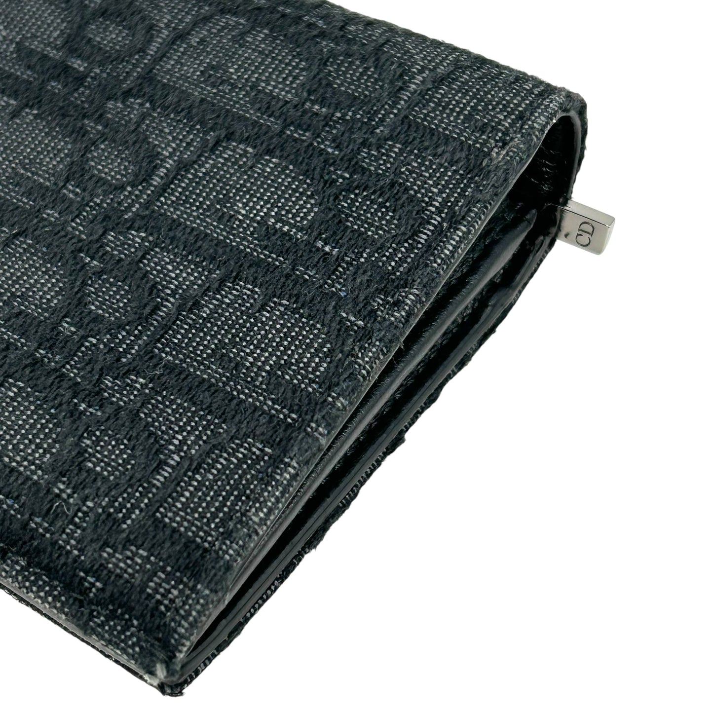 Dior Oblique Vertical Long Wallet - Black