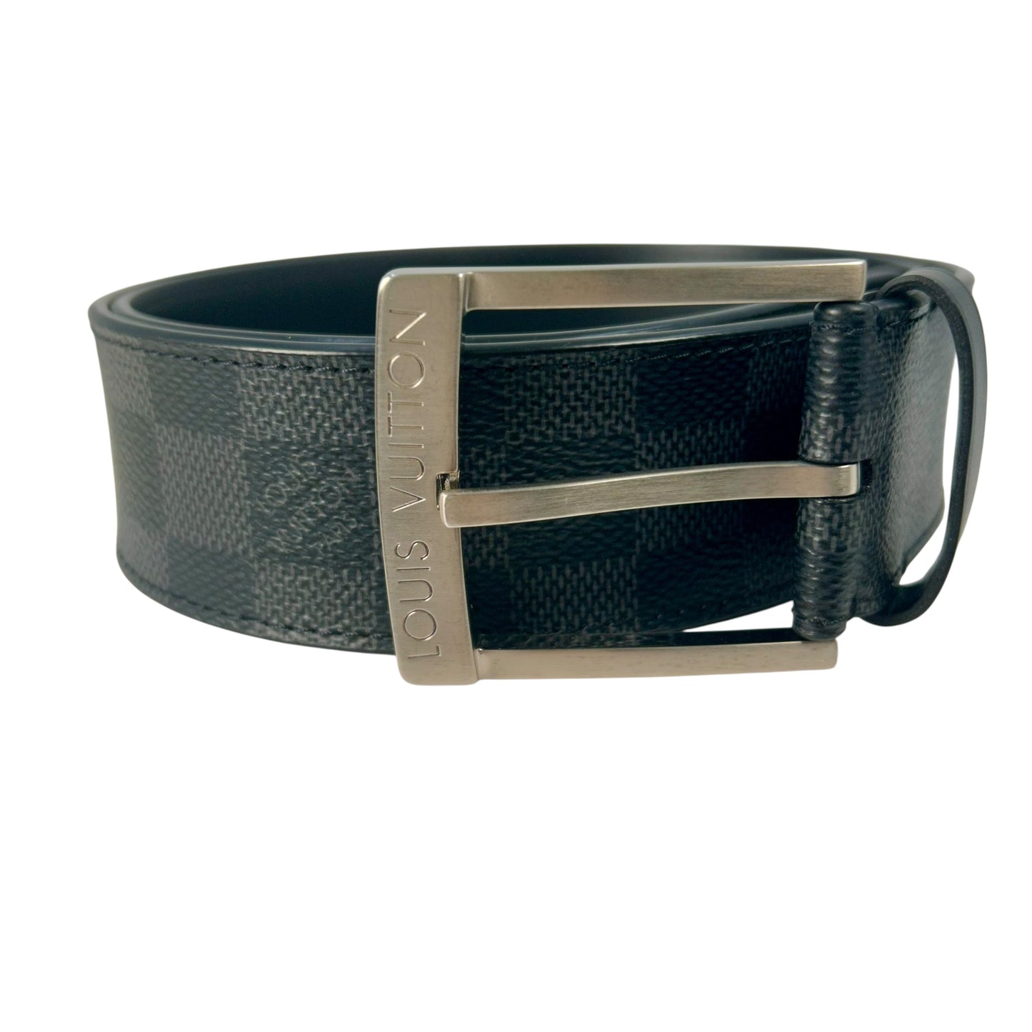 Louis Vuitton Initiales Damier Graphite Belt