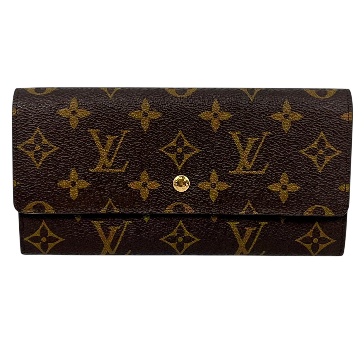 Louis Vuitton Monogram Portemonnaie Credit Bi-fold Long Wallet - Brown 31496