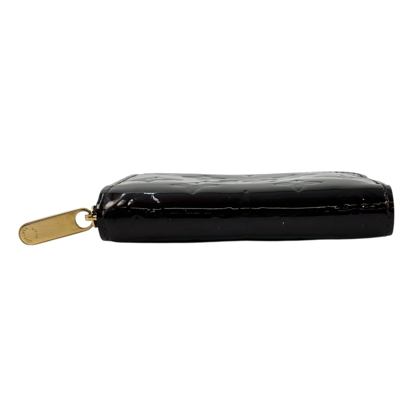 Louis Vuitton Vernis Zippy Card Case Compact Wallet - Darkbrown